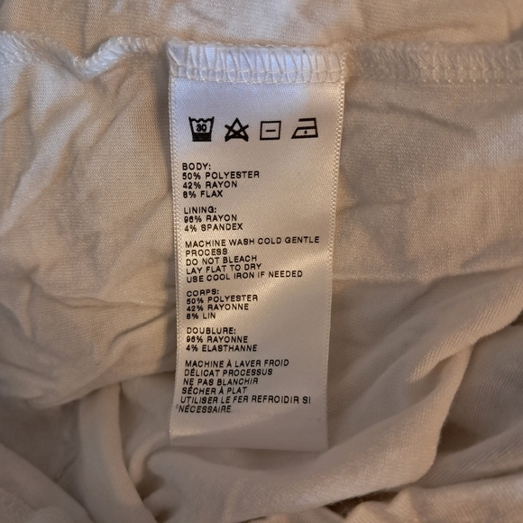 Anthropologie Racerback Sheer Maxi Tan Off White Dress By Maeve Size Small - Picture 10 of 10